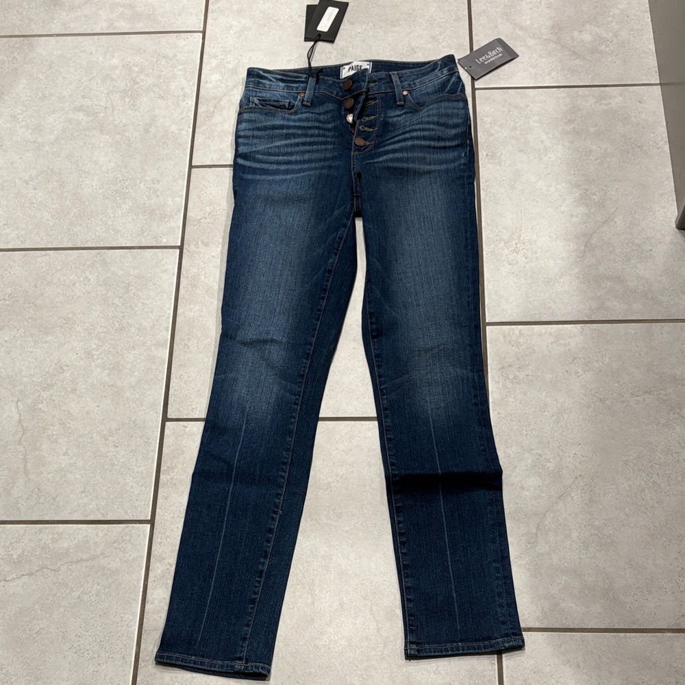 PAIGE Dark Blue Skinny Jeans
